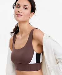 Id Ideology Scoop-Neck Wireless Medium-Impact Sports Bra, Macy's Exclusive
