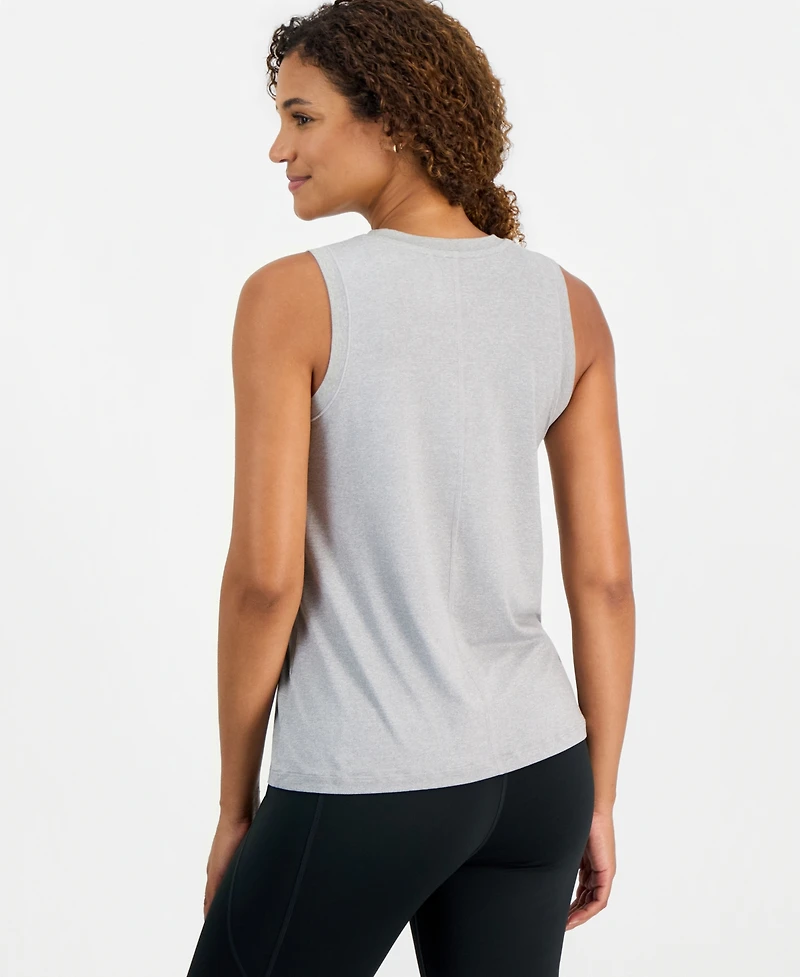 Id Ideology Women's Performance Essential Relaxed-Fit Crewneck Sleeveless Tank Top, Macy's Exclusive