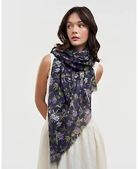 Fable England Women's Passion Flower Lightweight Long Scarf