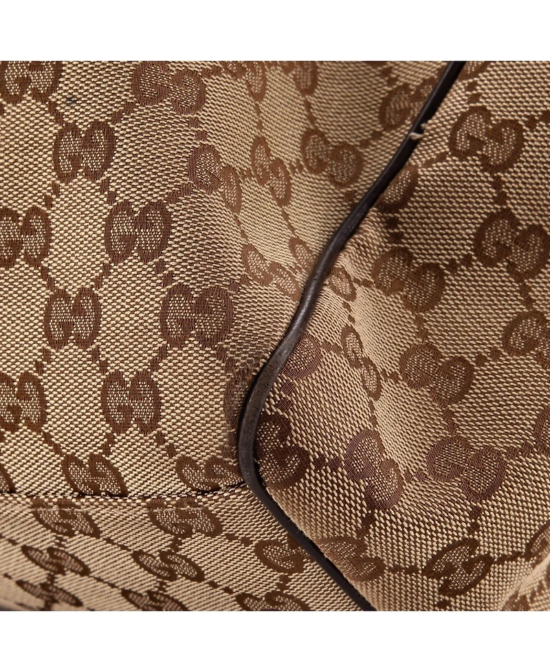 Pre-Owned Gucci Medium Sukey Tote Gg Canvas with Leather
