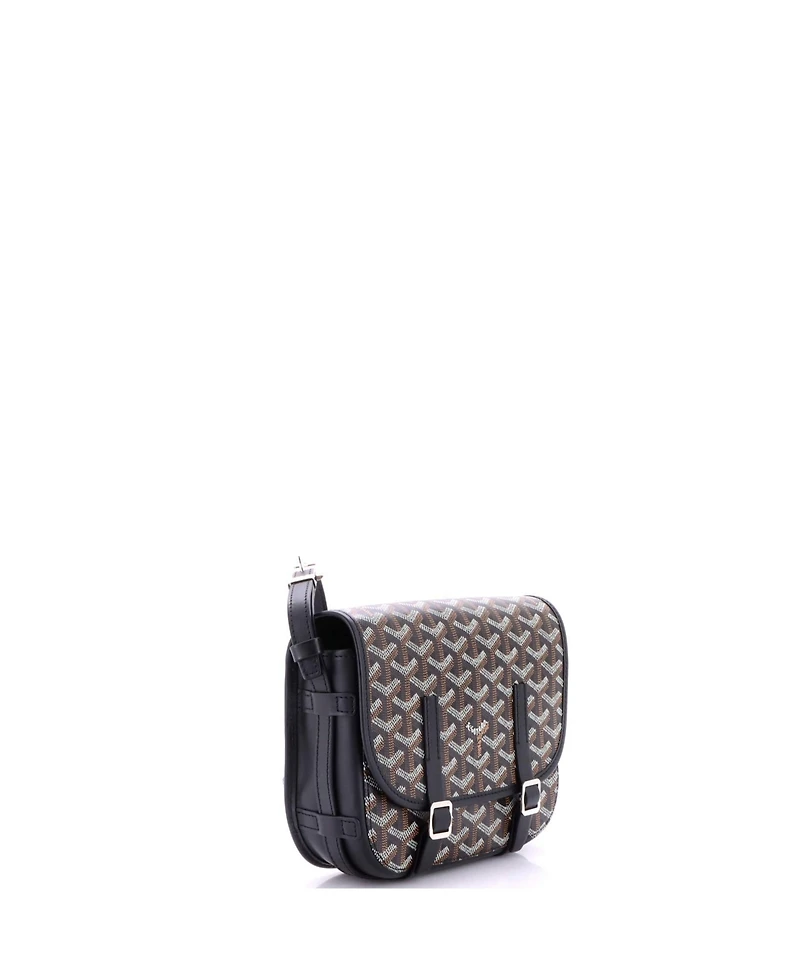 Pre-Owned Goyard Pm Belvedere Messenger Bag Coated Canvas with Leather