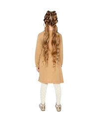 Deux par Toddler Girls 2T - 5T Knitted Dress Cinnamon