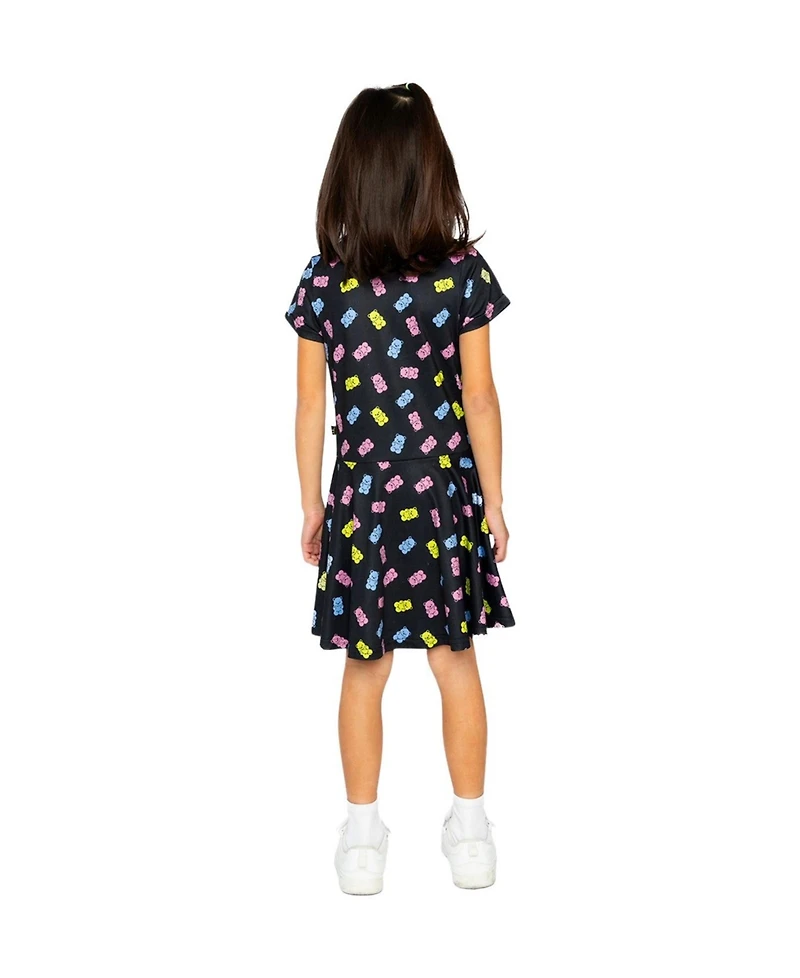 Deux par Toddler Girl 2T-5T Short Sleeve Dress Printed Gummy Bears