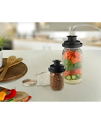 Ball Mason Jar Vacuum Sealer Kit with Handheld Sealer and Jar Seal Lids - Wide Mouth