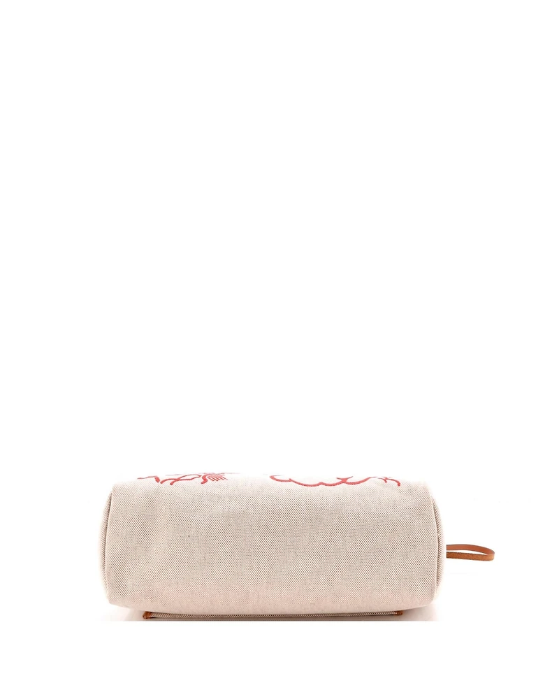 Pre-Owned HERMES 31 Herbag Zip Pegase Pop Toile and Leather