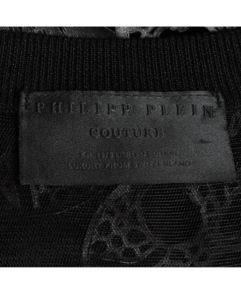 Pre-Owned Missoni Women's Philipp Plein Sheer Skull Lace Tank Top