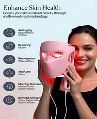 Lovery 4D Led Light Therapy Mask with Near-Infrared Light Anti aging Skin Rejuvenation
