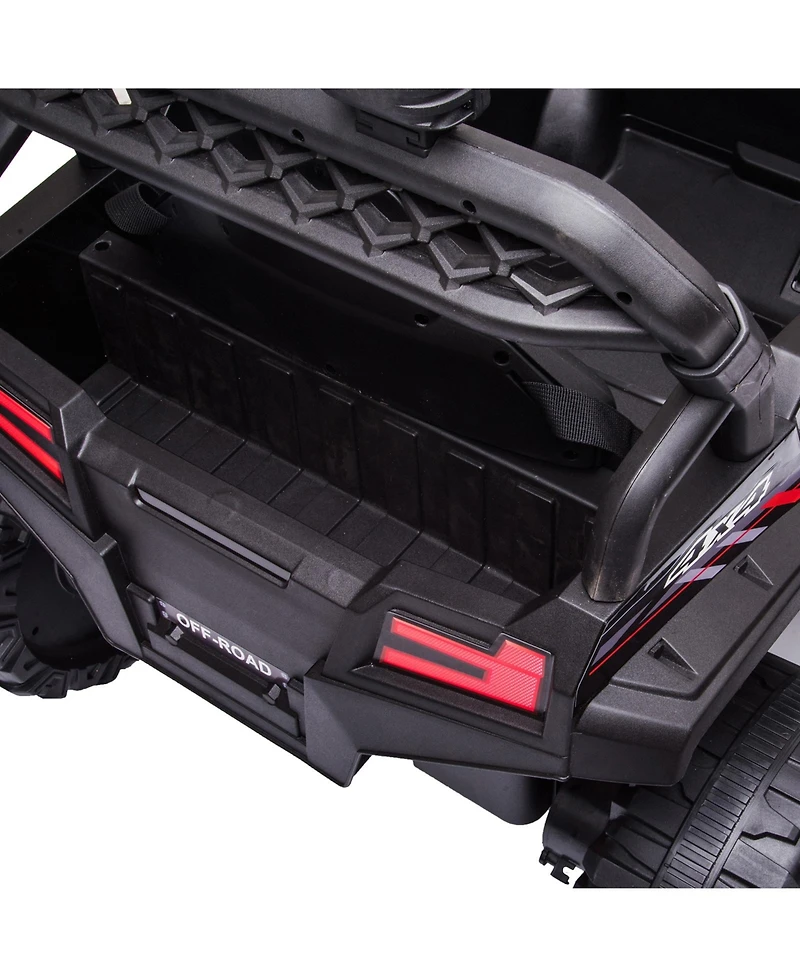 homfan 39.4 x 22.8 14.8 Inch Kids Electric Ride On Car Toy Battery Powered 4 mph Vehicle for Outdoor Adventure.