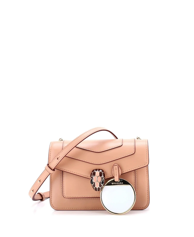 Pre-Owned Bvlgari Small Serpenti Crossbody Bag Leather