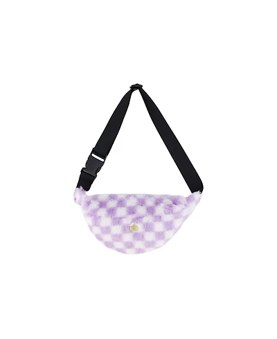 Deux par Deux Checkered Adjustable Strap Fanny Bag