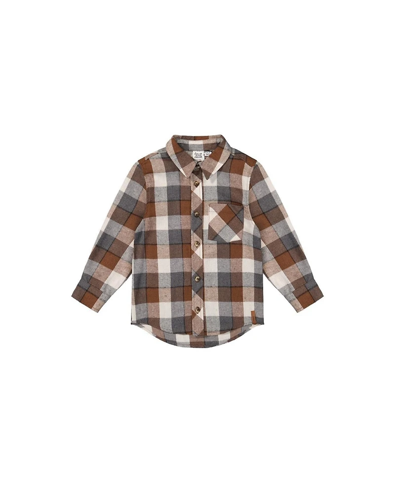Deux par Boys' (6-12) Flannel Shirt
