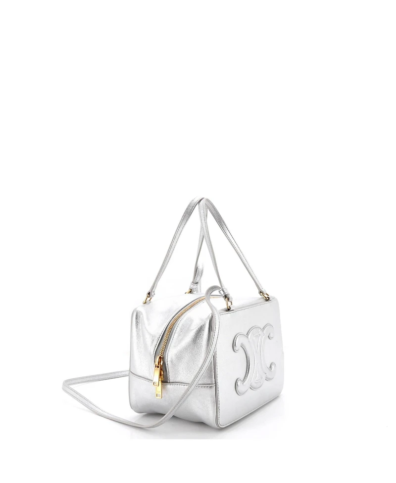 Pre-Owned Celine Cuir Triomphe Folded Cube Bag Leather