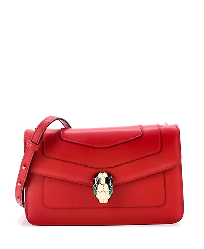 Pre-Owned Bvlgari Small Serpenti Forever Shoulder Bag Leather