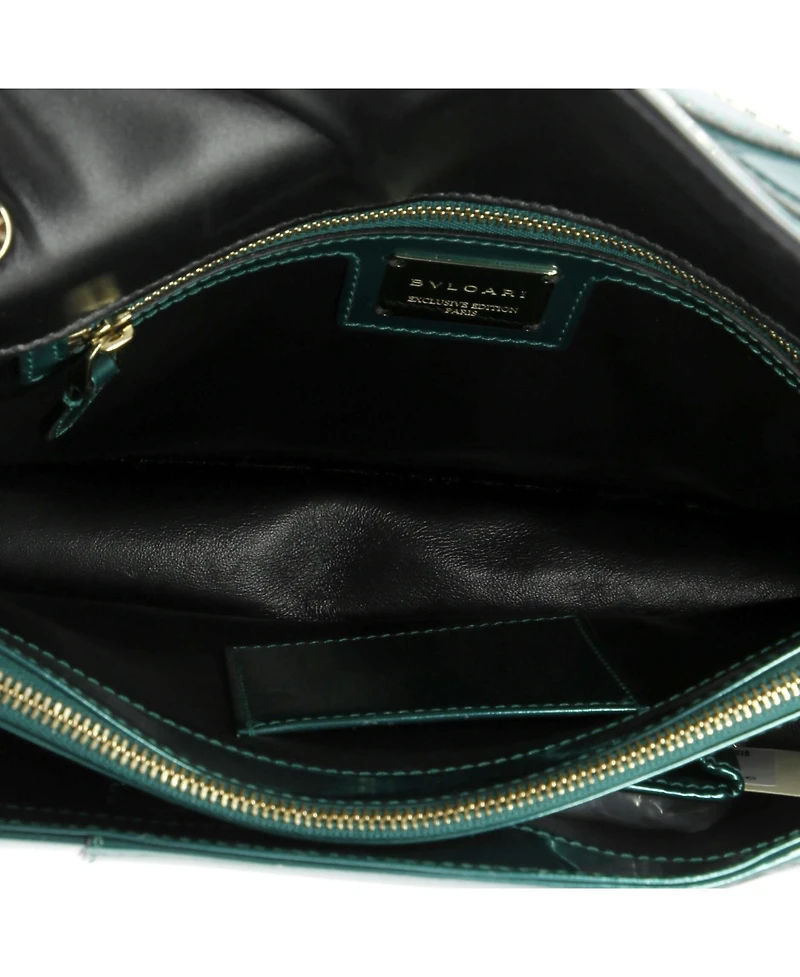 Pre-Owned Bvlgari Medium Serpenti Forever Shoulder Bag Patent