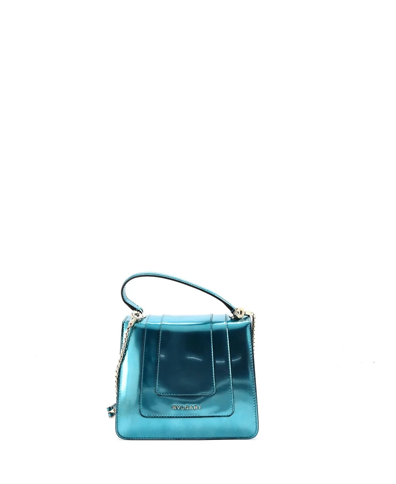 Pre-Owned Bvlgari Small Serpenti Forever Top Handle Bag Patent