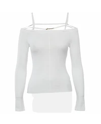 Pre-Owned Jacquemus Women's Sierra Off-The-Shoulder Strappy Top