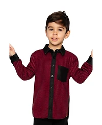 Deux par Toddler Boy (2T-5T) Button Down Shirt and Houndstooth