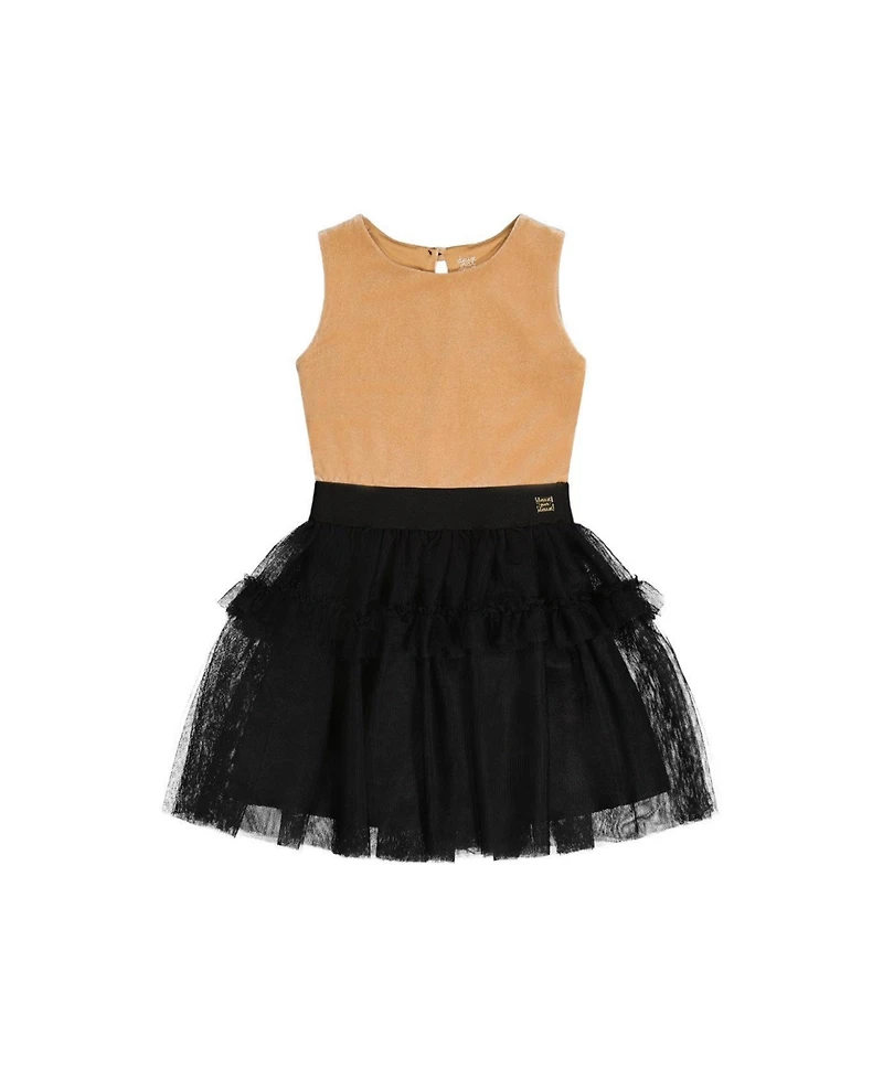 Deux par Little and Big Girl's (6-14) Bi-Material Sleeveless Dress
