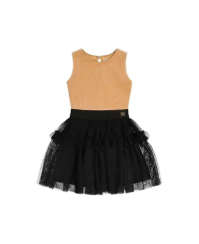 Deux par Little and Big Girl's (6-14) Bi-Material Sleeveless Dress