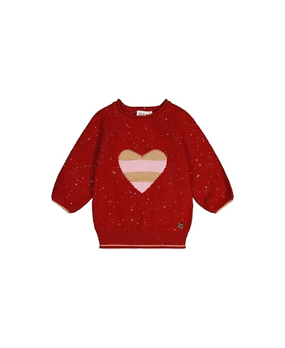Deux par Toddler Girls 2T-5T 3/4 Sleeve Knitted Sweater