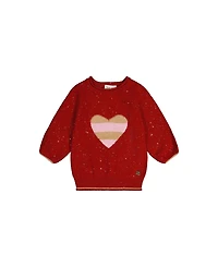 Deux par Toddler Girls 2T-5T 3/4 Sleeve Knitted Sweater