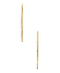Macy's Polished Continuous Hoop Earrings in 10k Yellow Gold