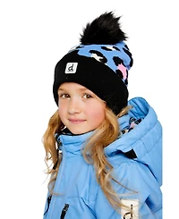 Deux par Little and Big Girl 5-14 Winter Knit Hat with Pompom
