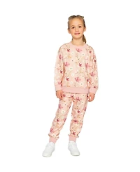 Deux par Deux Toddler Girl Sweatshirt Printed Flowers