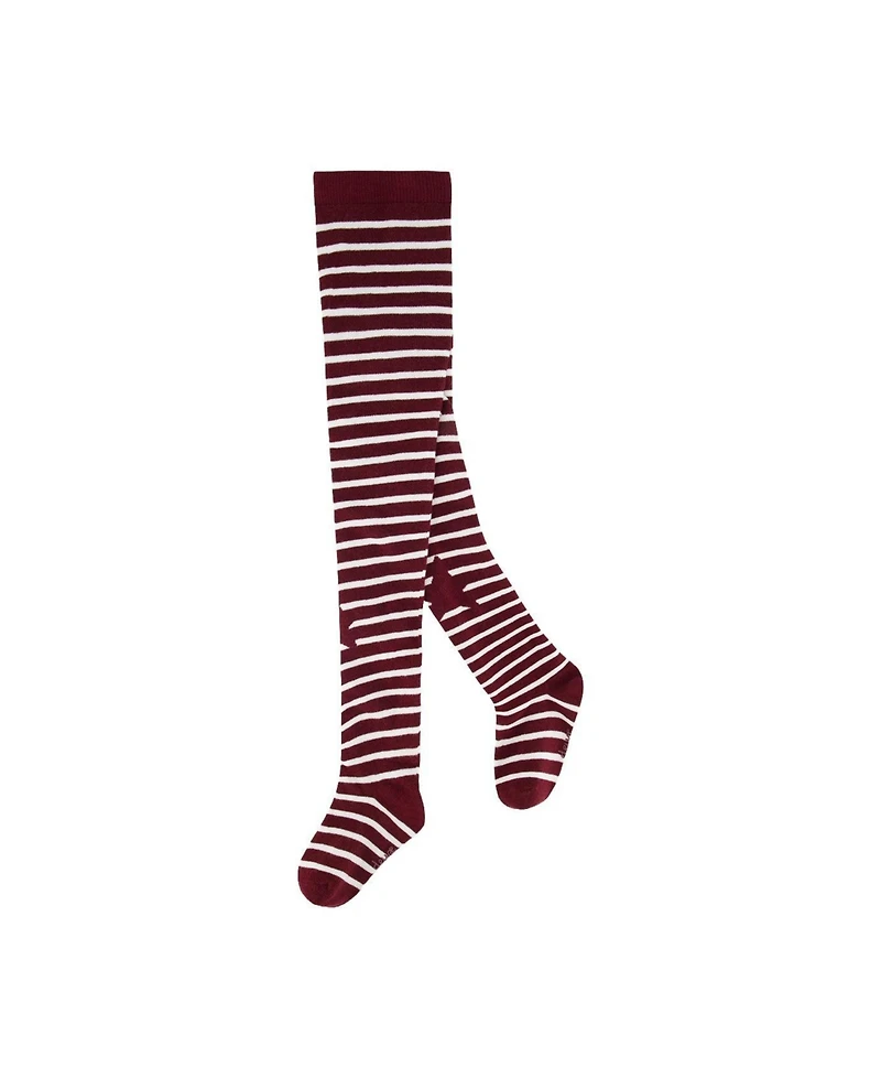 Deux par Deux Toddler Girl ( size 3,4 ) Knit Tights Reddish
