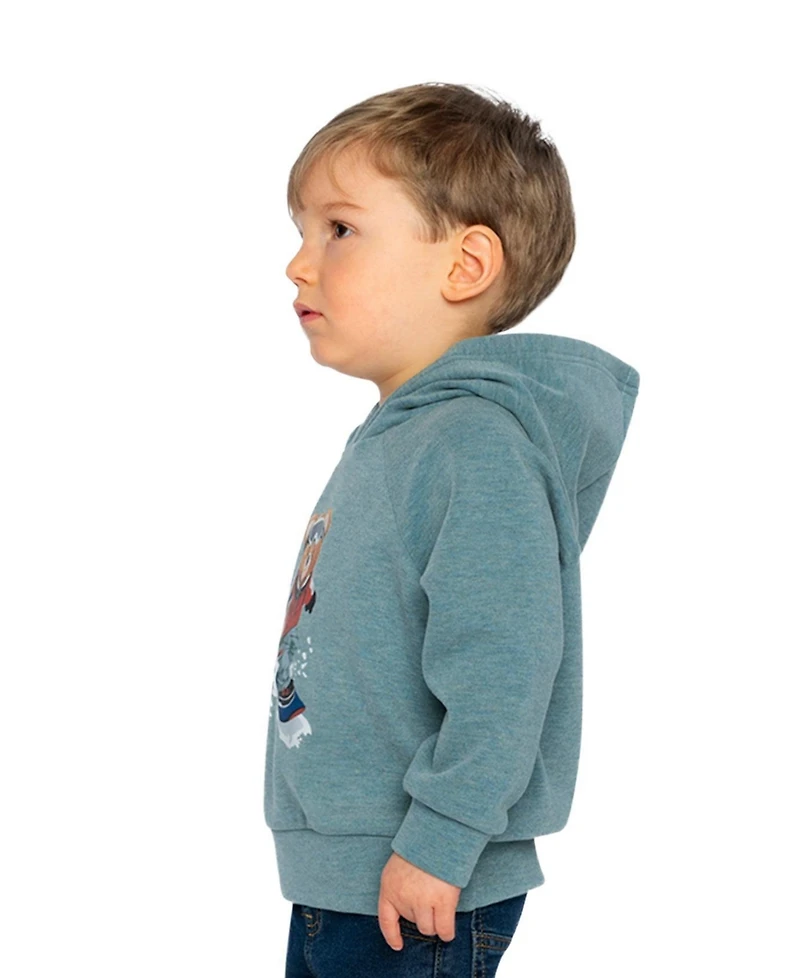 Deux par Little and Big Boy 6-8 Years Hoodie with Screenprint