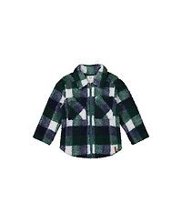 Deux par Toddler Boy Zipped Overshirt Checks