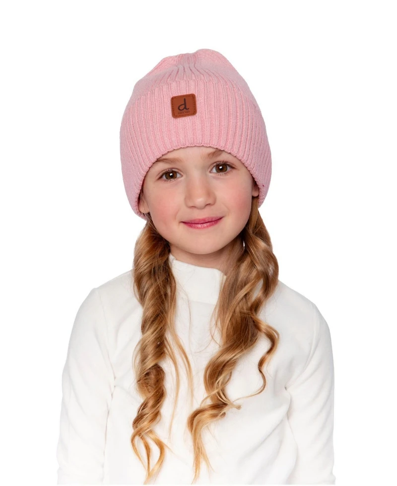 Deux par Deux Toddler Girl (2-4) Ribbed Knit Hat