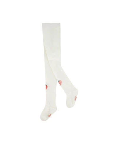 Deux par Deux Toddler Girl (3T to 4T) Knit Strawberry Tights