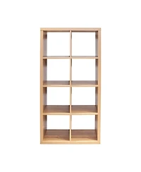 flynama 8-Cube Open Back Storage Bookcase Vertical Horizontal Dual Use Rack