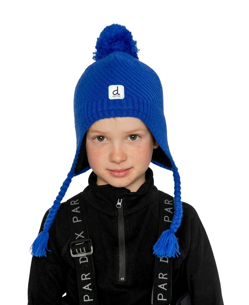 Deux par Deux Little and Big Boy 5-16Y Winter Peruvian Knit Hat with Pompom
