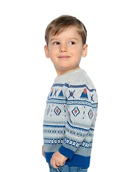 Deux par Toddler Boys' (2T-5T) Jacquard Knit Sweater