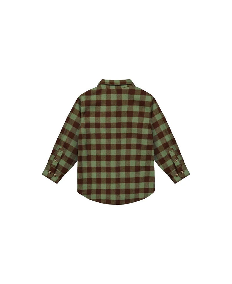 Deux par Boys' (6-12) Brushed Flannel Shirt