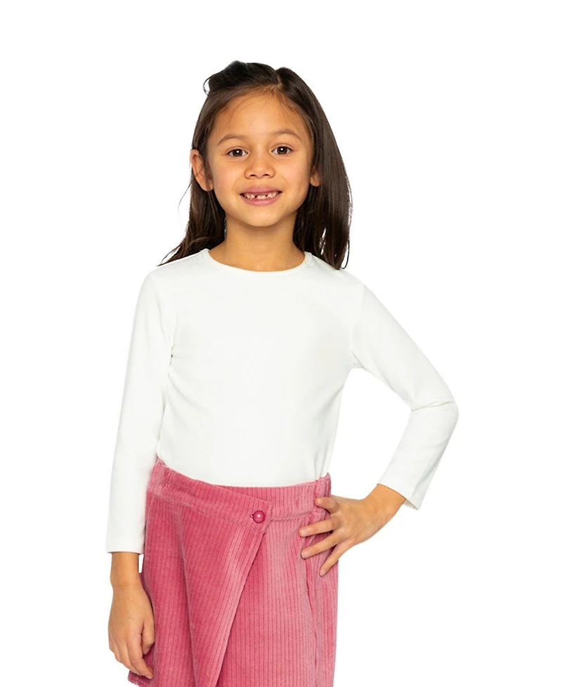 Deux par Toddler Girl's (2T-5T) Brushed Rib Crew Neck Top