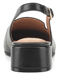 Easy Spirit Women's Farida eFlex Leather Moc Toe Buckle Pumps
