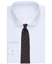 B by Brooks Brothers Men's Spaced Foulard Floral Pattern Classic Tie