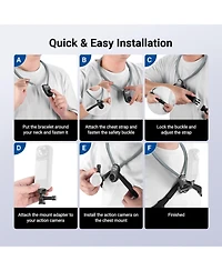 Neewer GP49 Camera Mounting Accessory for select GoPro, Dji and Insta360 action cameras