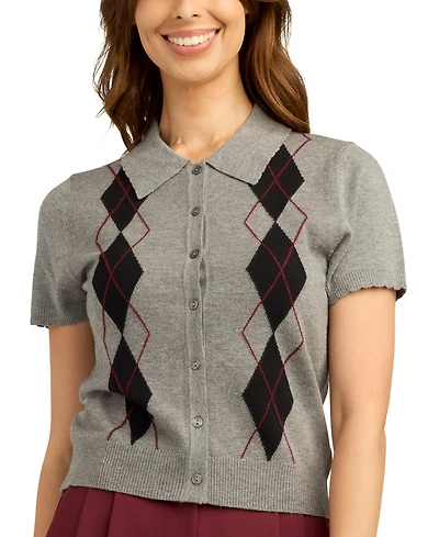 Bcx Juniors' Button-Front Sweater Cardigan