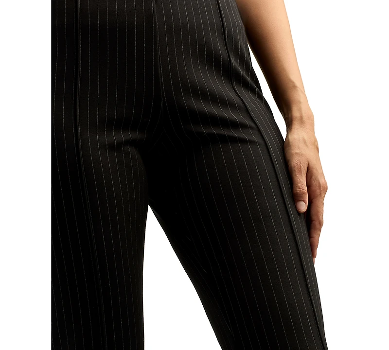 Bcx Juniors' Mid-Rise Knit Flared Pants