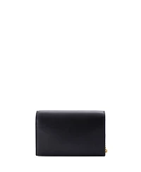 Pre-Owned Saint Laurent Classic Monogram Tassel Chain Wallet Leather