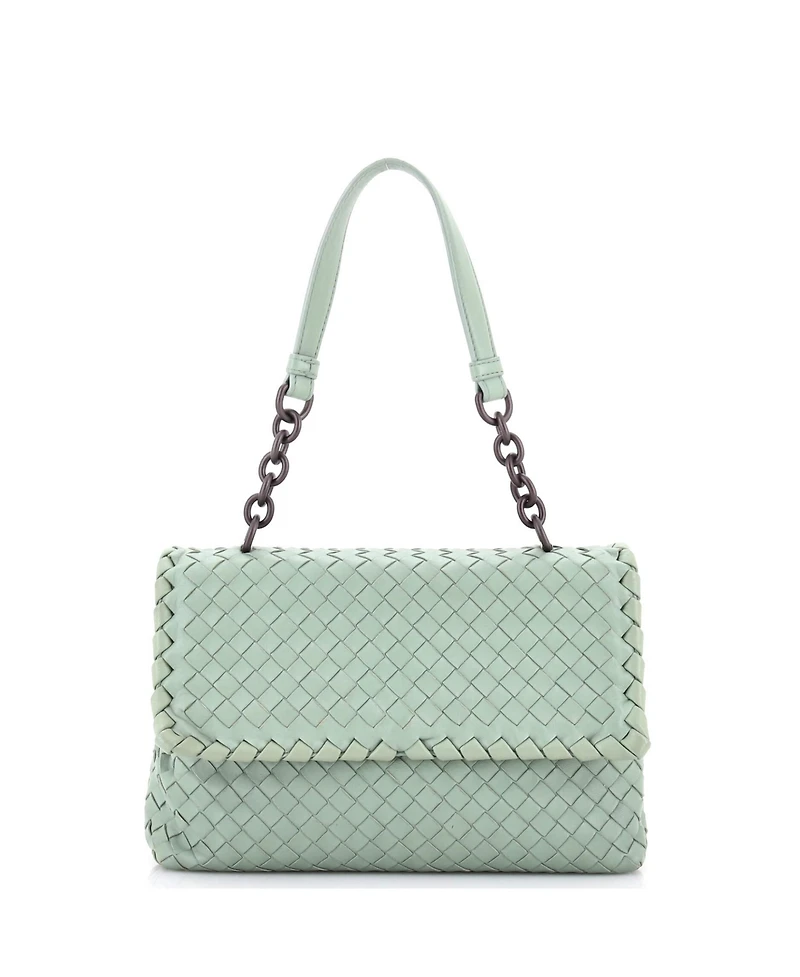 Pre-Owned Bottega Veneta Small Olimpia Shoulder Bag Intrecciato Nappa
