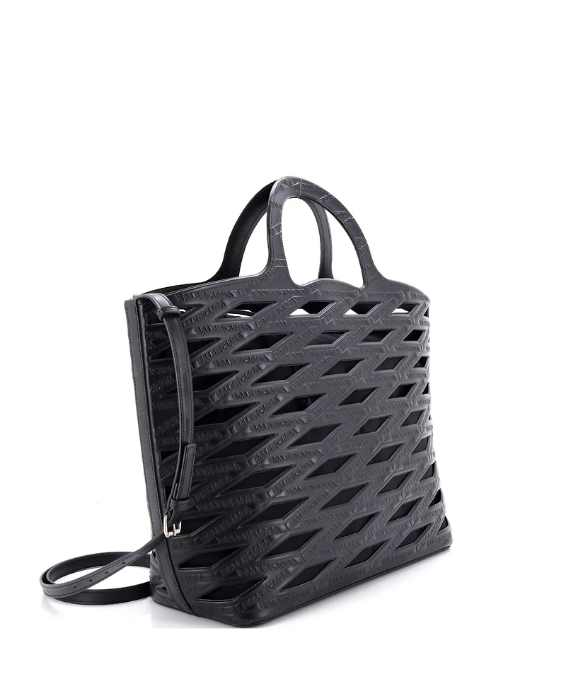 Pre-Owned Balenciaga Large Neo Basket Bag Cutout Embossed Leather