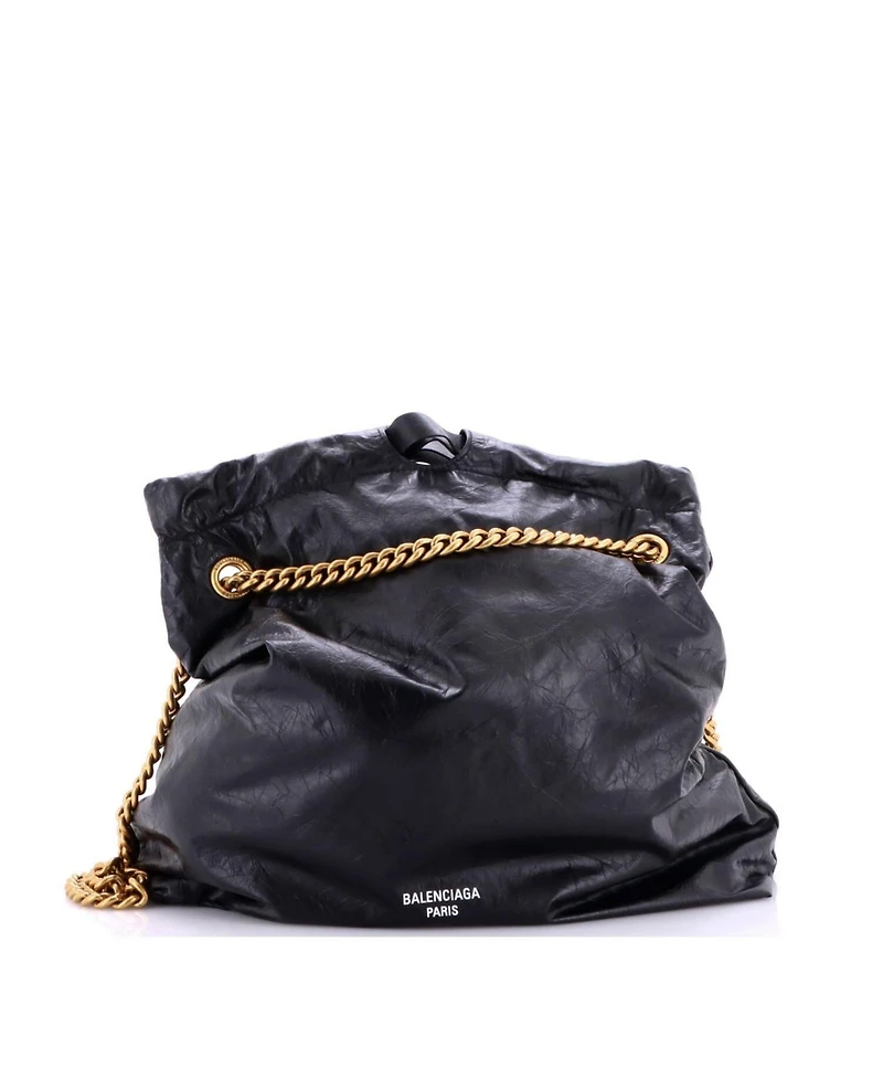Pre-Owned Balenciaga Medium Crush Chain Tote Leather