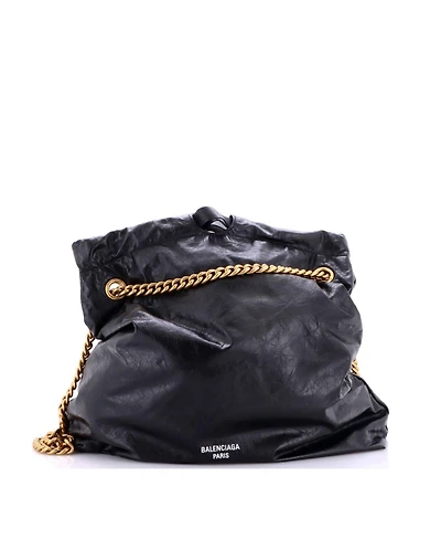 Pre-Owned Balenciaga Medium Crush Chain Tote Leather