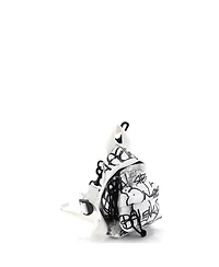 Pre-Owned Balenciaga Mini Explorer Graffiti Backpack Leather