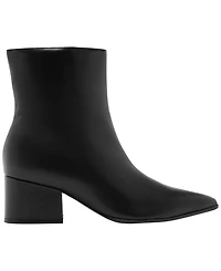 Arezzo Women's Ally Mid Block Pointed Toe Dress Booties